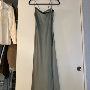 Astr Gray Maxi Dress